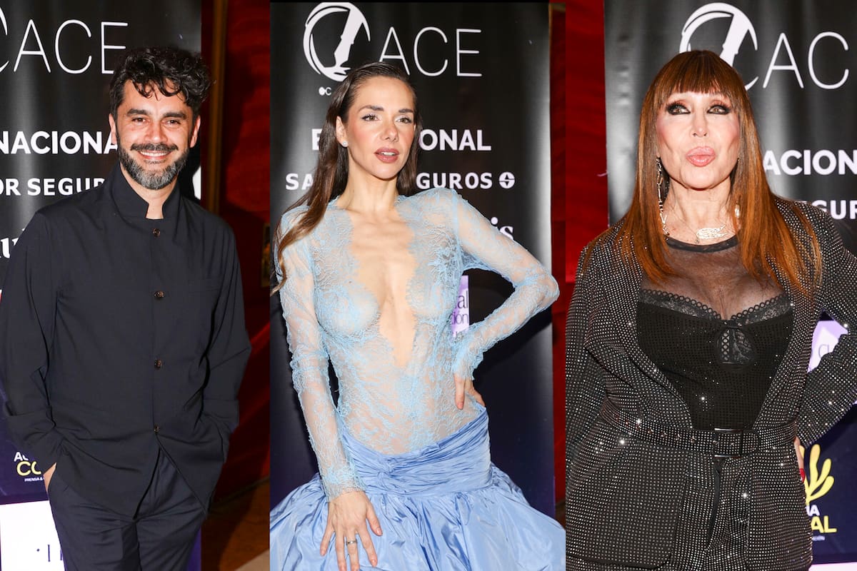 Gonzalo Heredia, Julieta Nahir Calvo y Moria Casán en los premios ACE