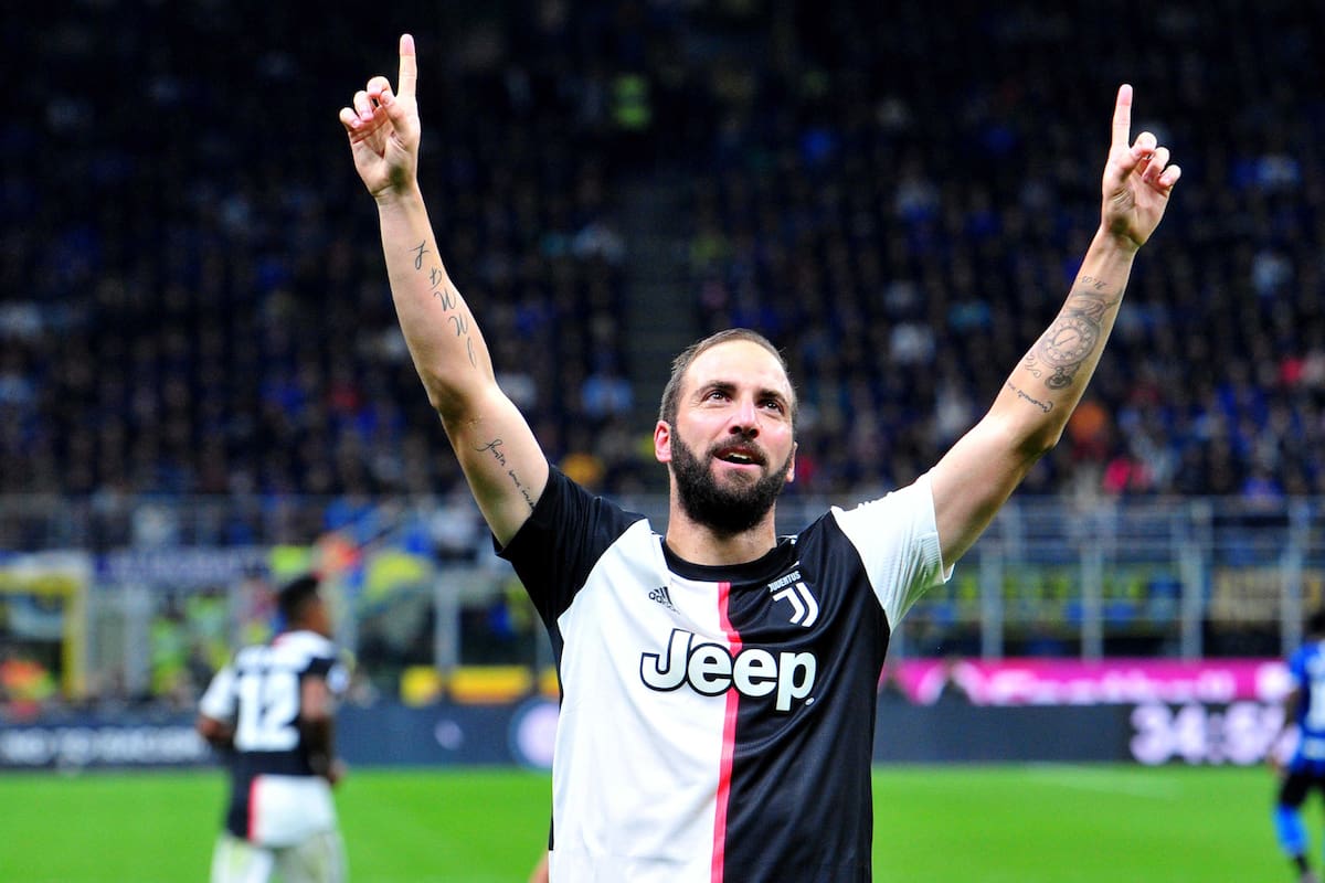 Gonzalo Higuaín marcó el gol del triunfo para Juventus sobre Inter
