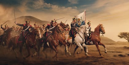 Gonzalo Lauda utilizó muchos caballos para sus recreaciones. Dice que son un animal "super fotografiable".