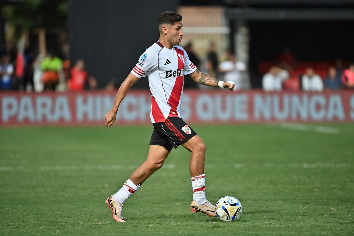 Gonzalo Montiel convirtió el único gol de River en la reciente victoria frente a Barracas Central