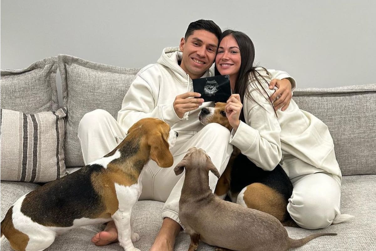 Gonzalo Montiel y Karina Nacucchio anunciaron que esperan un varón