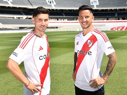 Gonzalo Montiel y Sebastián Driussi, los últimos refuerzos que presentó River