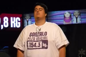 Gonzalo Ocaña tenía 20 años cuando ingresó a Cuestión de Peso (Foto Instagram @gonnyok)