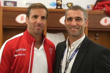 Gonzalo Quesada, firmante de la carta, con Federico: amigos y compañeros de equipo