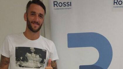 Gonzalo Rodríguez, tras la revisión médica previa a incorporarse a San Lorenzo