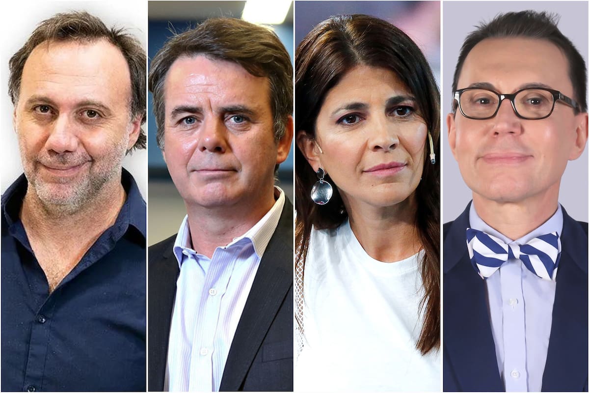 Gonzalo Sánchez, Tato Young, Eleonora Cole y Marcelo Polino, las caras de radio Mitre que tendrán algunos cambios en sus programas