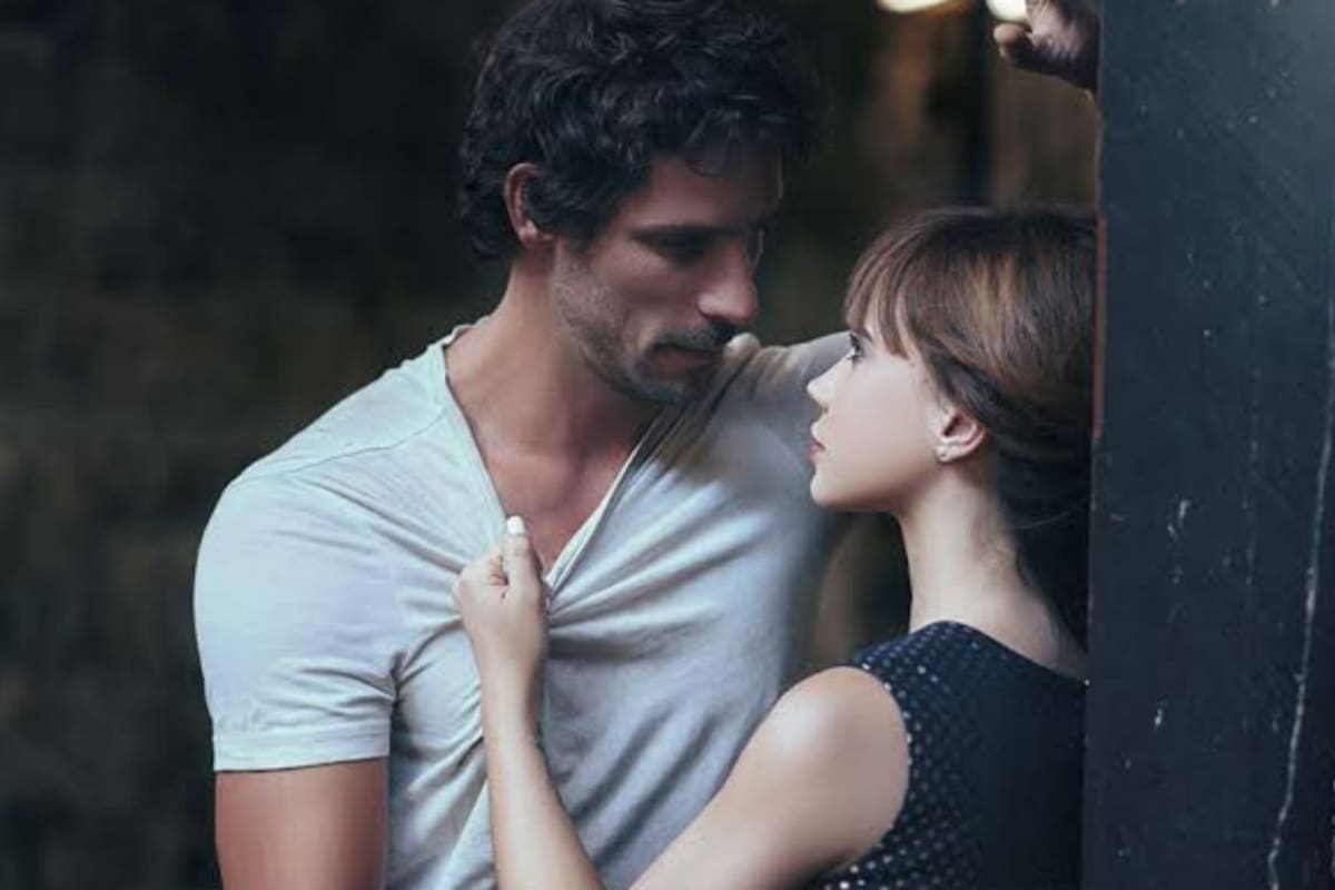 Gonzalo Valenzuela y Celeste Cid en pleno rodaje