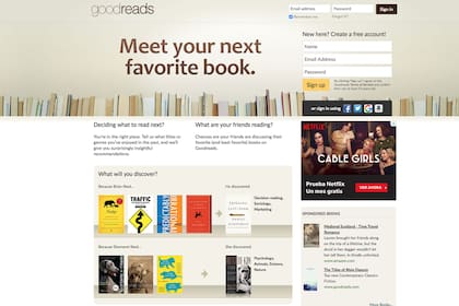 Goodreads nació en 2006. En diez meses tenía 600 mil usuarios y 10 millones de libros a disposición.