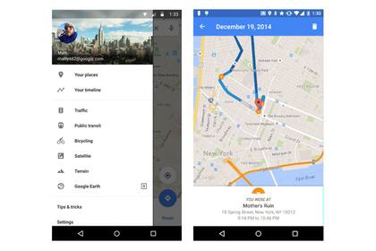 Google asegura que la información registrada por Maps Timeline es privada, y que pueden ser editada y eliminada por el usuario