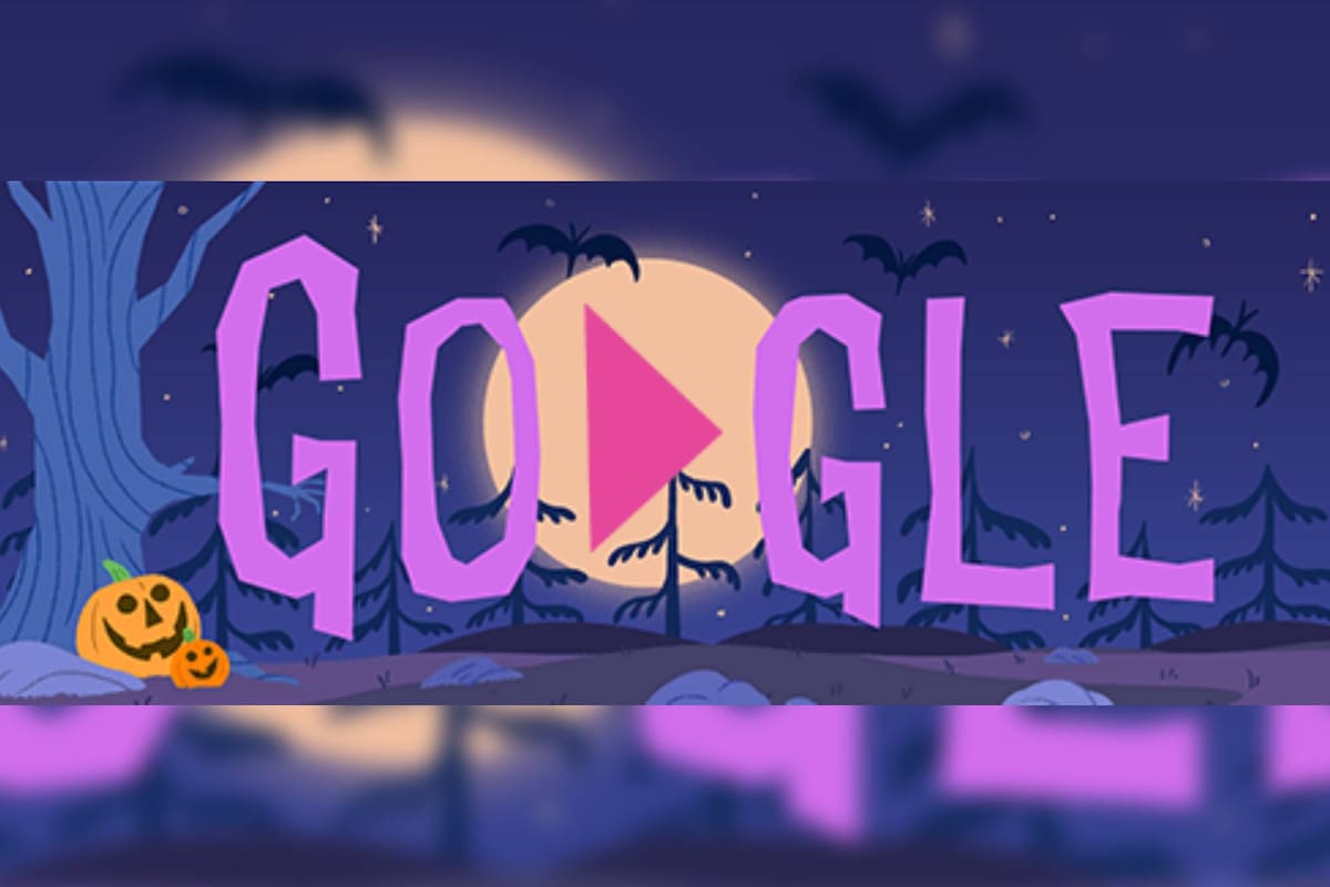 Google cambió su logo para homenajear al terror (Captura Google)