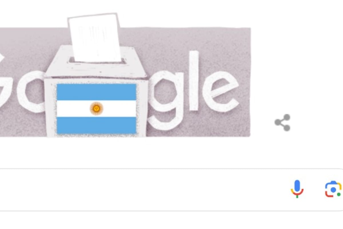 Google conmemoró el balotaje 2023 en Argentina