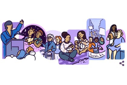 Google conmemoró el Día Internacional de la mujer con un Doodle