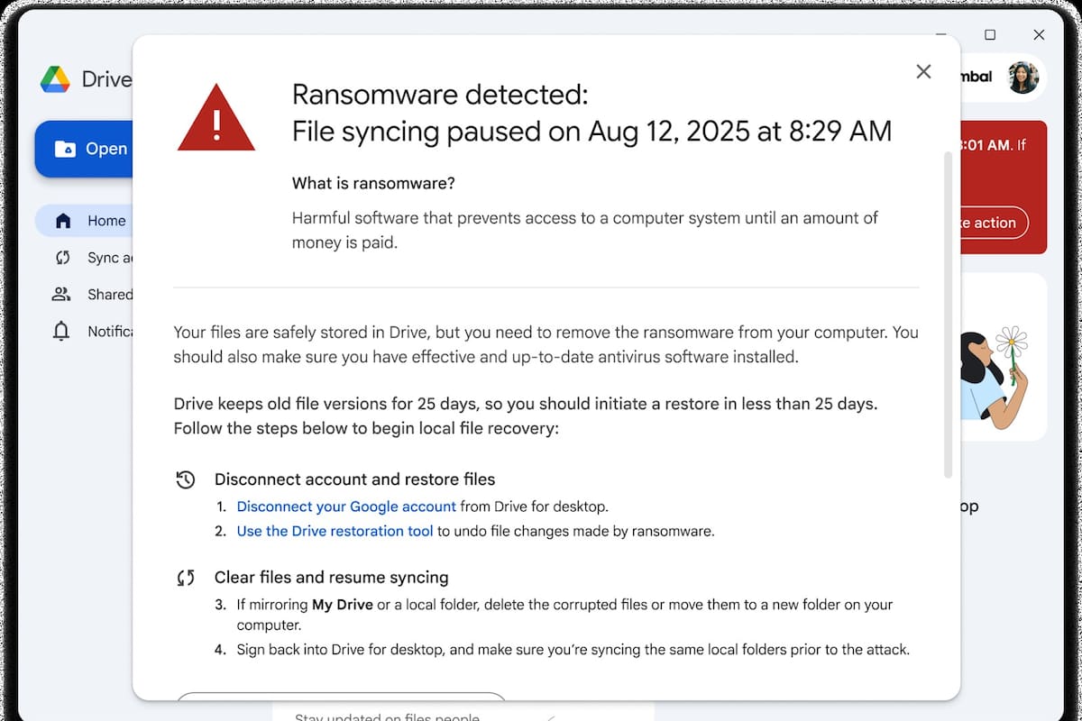 Google Drive ahora puede detectar ransomware escondido en tus archivos