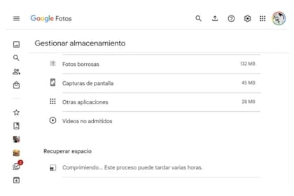Google Fotos tiene algunas funciones para optimizar el espacio en la nube