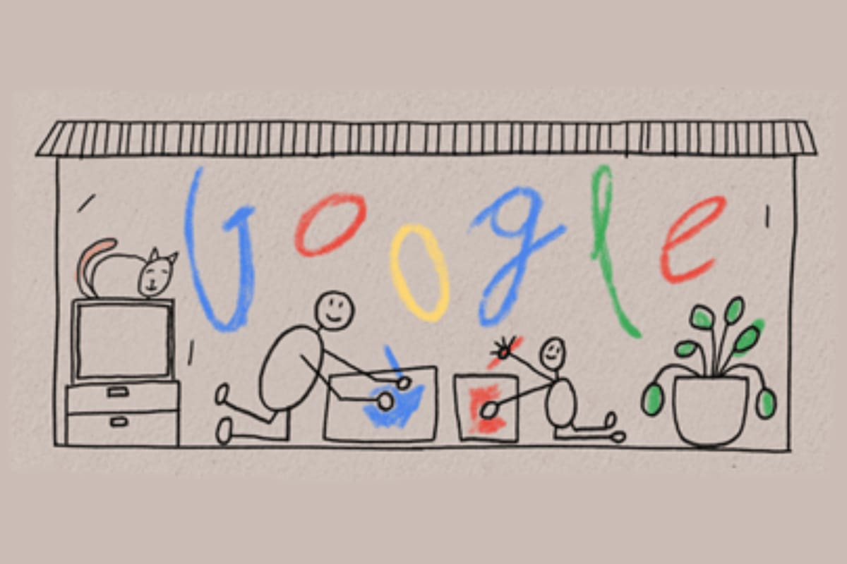 Google homenaje a todos los padres en su día con el doodle