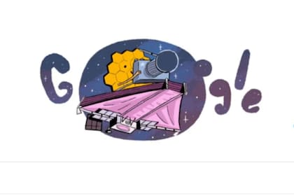 Google le dedicó su doodle a las imágenes captadas por el telescopio James Webb (Foto: Captura de video)