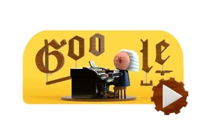 Google le rindió homenaje al gran músico alemán con un doodle en el que se puede componer una melodía con aprendizaje automático