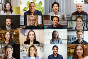 Google Meet pasará a mostrar hasta 16 integrantes de una reunión, en una vista que se popularizó en las videollamadas de Zoom