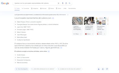 Google ofrece una nueva herramienta con IA generativa en las búsquedas.