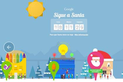 Google, por su parte, presentó su propio sitio llamado Santa Tracker