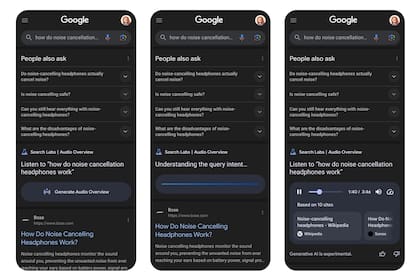 Google prueba con respuestas de audio generadas con inteligencia artificial a las búsquedas clásicas