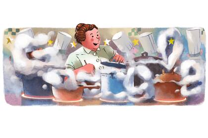 Google recordó a la "la mamá Brazier", la primera mujer en obtener la máxima distinción de la guía Michelin