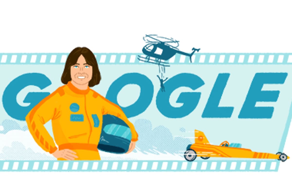 Google recuerda a Kitty O'Neil este 24 de marzo, cuando cumpliría 77 años