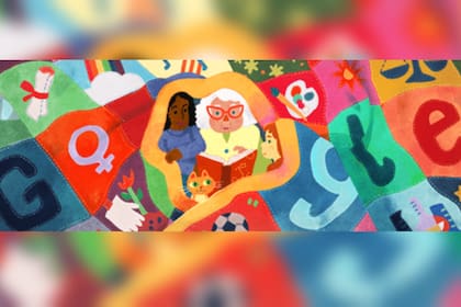 Google se sumó a la especial celebración mundial de este 8 de marzo (Captura Google)