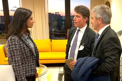 Gopinath, Posse y Caputo en su último encuentro en Washington.