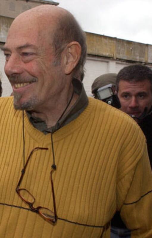 Gorriarán Merlo, en el momento en que quedaba en libertad, en 2003