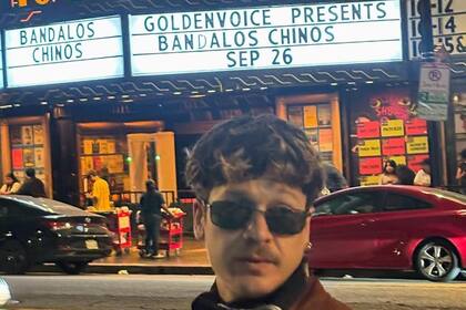 Goyo, en la previa del show de Bandalos Chinos en Washington