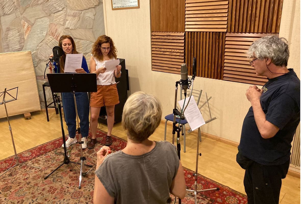 Grabación del radioteatro Telesíada, rezabaile nacional