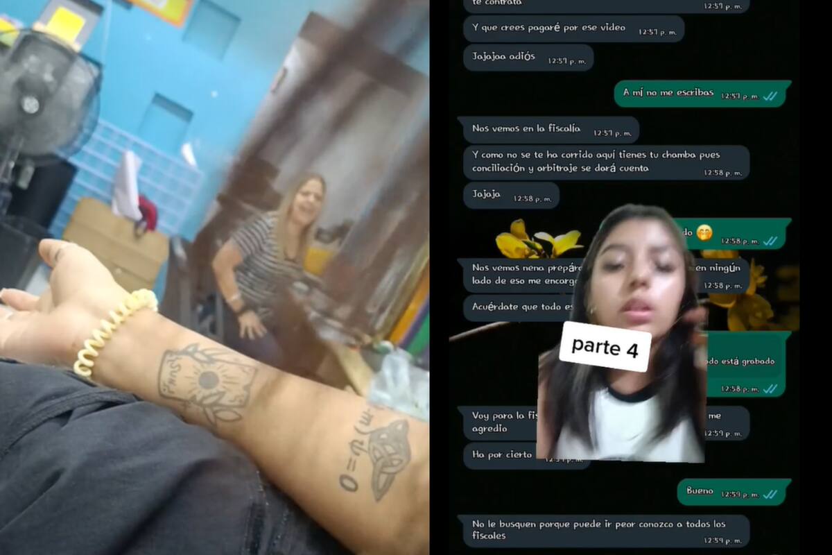 Grabó a su jefa cuando le gritaba (Captura video)