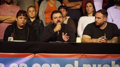 Grabois junto a los diputados Federico Fagioli y Natalia Zaracho