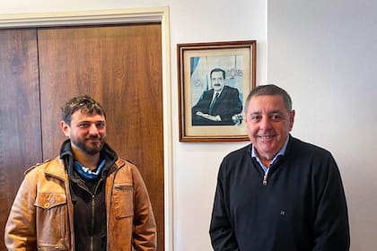 Grabois y De Ángeli, juntos en el despacho del legislador entrerriano en el Senado