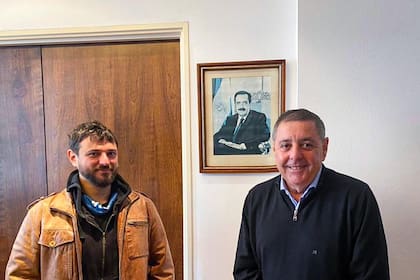 Grabois y De Ángeli, juntos en el despacho del legislador entrerriano en el Senado