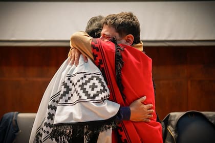 Grabois y Evo Morales, en la UBA