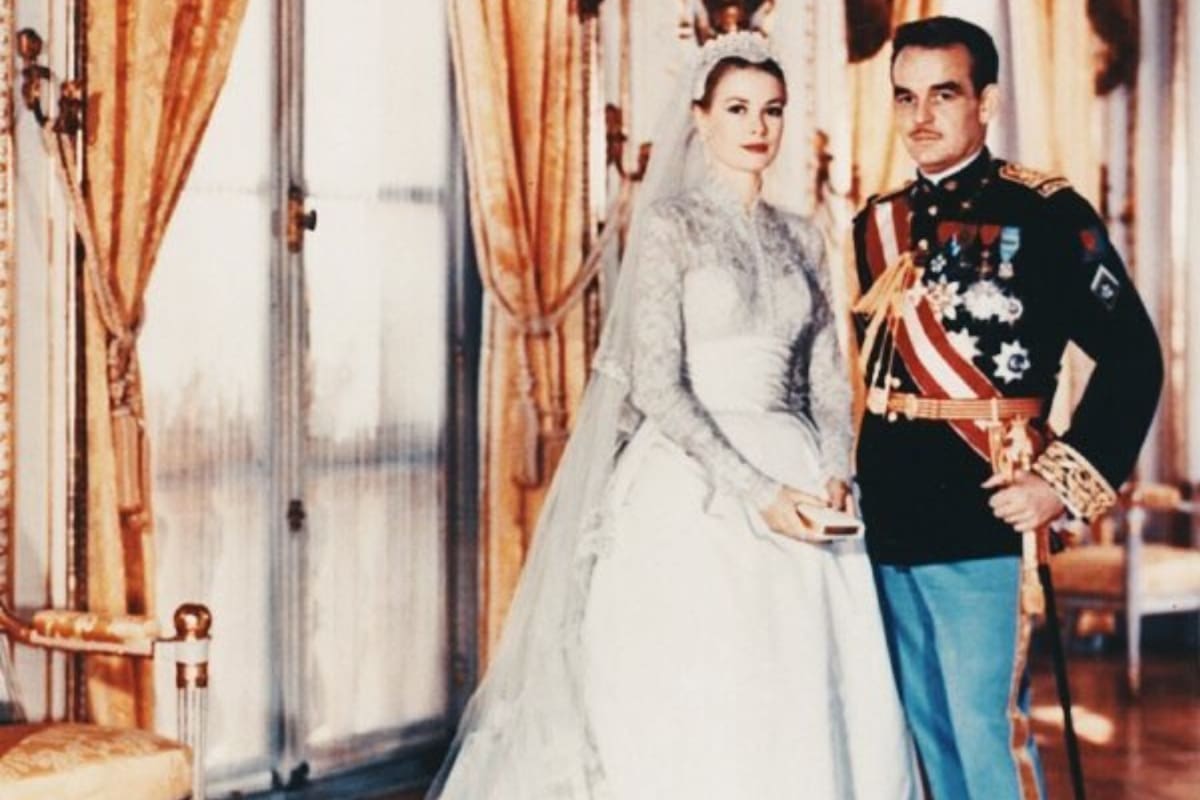 Grace Kelly y Rainiero, oficialmente marido y mujer
