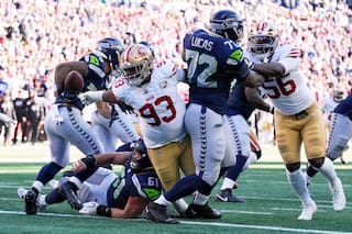 Los Seahawks sufren pérdidas de balón mientras intentan defender su título