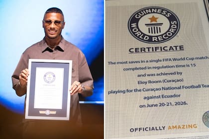 Gracias a sus 15 atajadas, Eloy Room consiguió el récord Guinness de más paradas en un Mundial (Foto: Instagram @eloyroom)