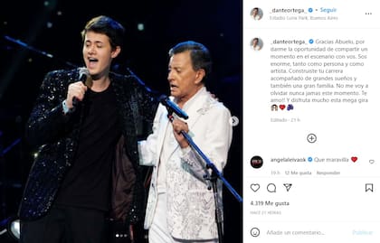 "Gracias, abuelo": el mensaje de Dante Ortega para Palito (Foto: Instagram @_danteortega_)
