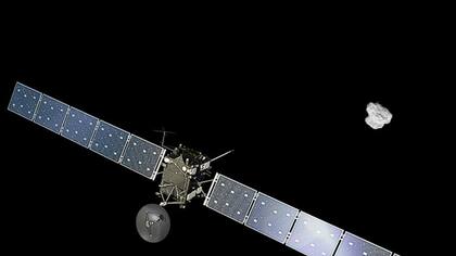 Gracias al espectómetro Rosina de la sonda, los expertos investigaron la composición química de la nube de gas que se forma en torno al cometa