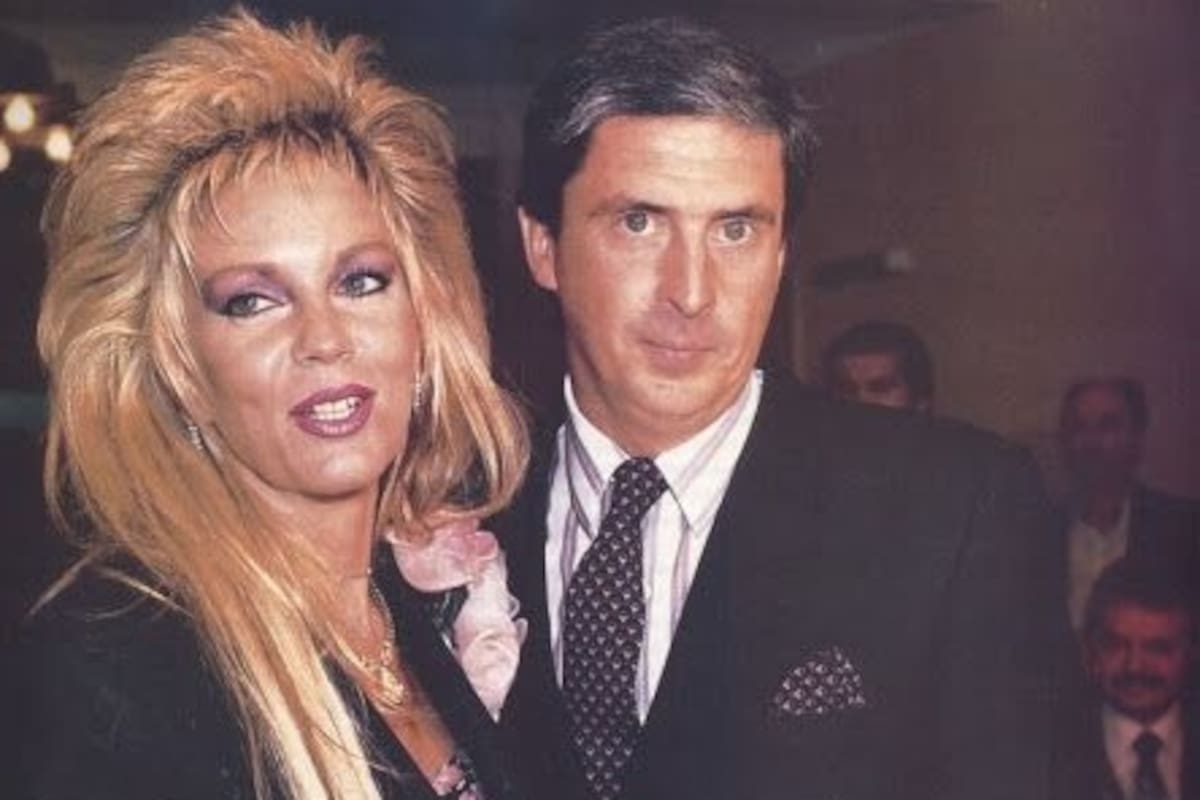 Graciela Afano en su casamiento con Enrique Capozzolo, un matrimonio que terminó en medio de un escándalo