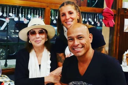 Graciela Borges, Clemente Rodríguez y su novia Antonella