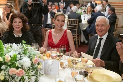 Graciela Borges, Elina y Eduardo Costantini compartieron mesa.