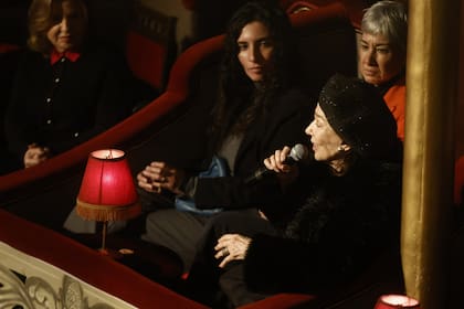 Graciela Borges, la gran diva del cine argentino, en la presentación de Carlos Rottemberg