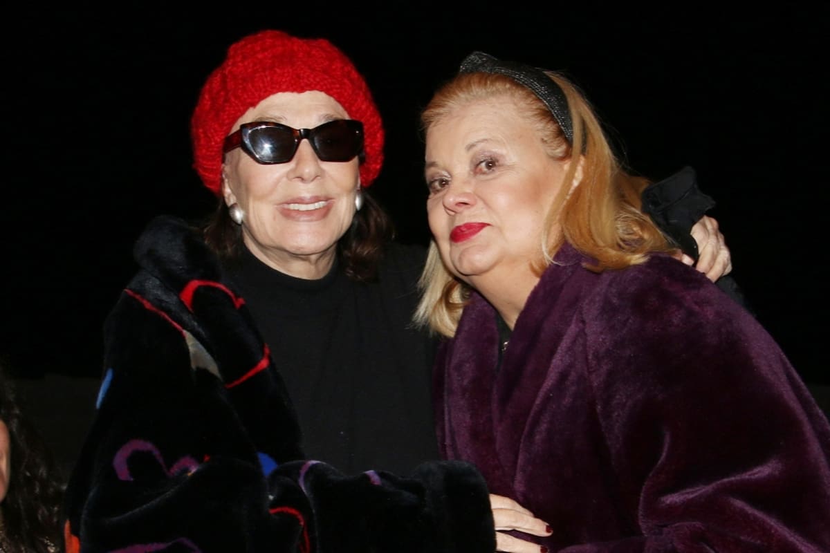 Graciela Borges y Marta González coincidieron en el estreno de la película de Pablo Torres, Mi padre y yo, en el Malba