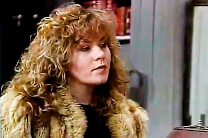 Graciela Cimer en una escena de la televovela Pasiones