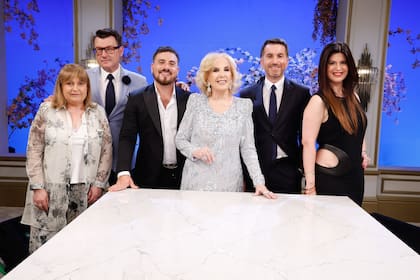 Graciela Ocaña, Gabriel Olivieri, Federico Bal, Gonzalo Aziz y Elba Marcovecchio, los invitados de la fecha de Mirtha Legrand
