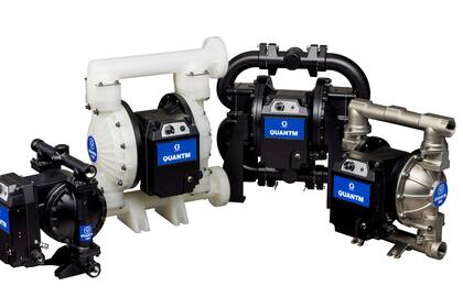 Graco presenta mejoras en la línea QUANTM de bombas eléctricas de doble membrana